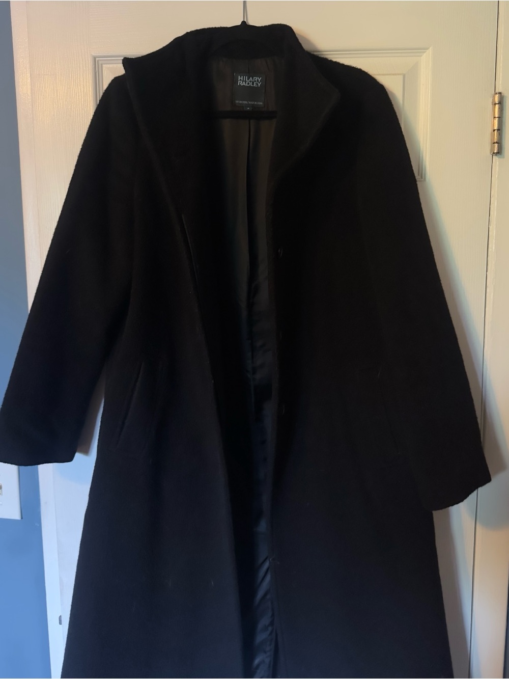 Hilary Radley Long Black Wool Coat